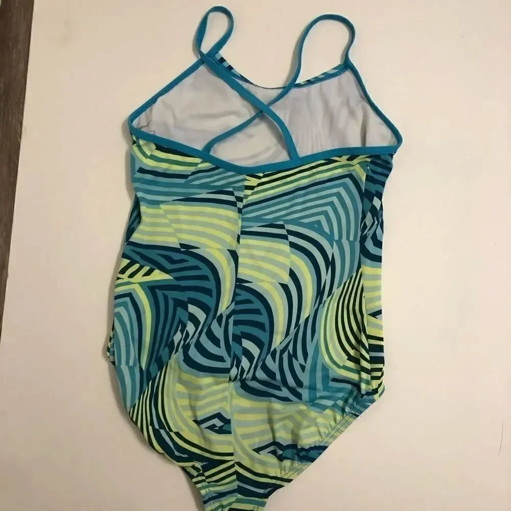 Nike swimsuit girls one piece bathing suit M 10-12